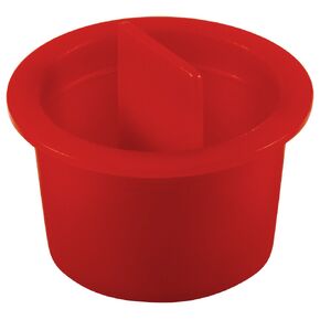 Caplugs ZCPT10Q1 Plastic Center Pull Tab Tapered Plug. CPT-10, PE-LD, Cap OD 1.00" Plug ID 0.849", Red (Pack of 100)