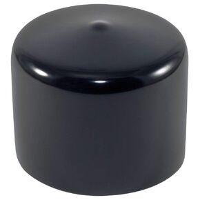 Caplugs VC-3000-24 VC Series – Plastic Round Cap 50 Pack, Black Vinyl, 3.00" W x 1.5" L Protective Closures, Thread Protectors, Dust and Moisture Seals, Masking, Plating, Color Coding (99190248)