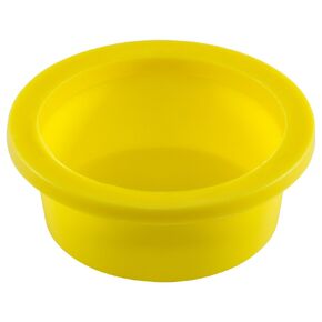 Caplugs Plastic Tapered Cap and Plug with Wide Thick Flange WW-WF-35, PE-LD, Cap OD 2.074" Plug ID 2.312", Yellow (Pack of 5)
