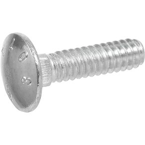 Hillman, 7/16 x 1-1/2-Inch, 240228 Carriage Bolt, Steel, Zinc-Plated, Silver, 50-Pack, Color, 50 Count