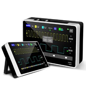 AIOMEST Oscilloscope 2 Channel Plate - Portable Handheld Tablet w/s 7‘’ TFT LCD Touch Screen, Multifunction Oscilloscope