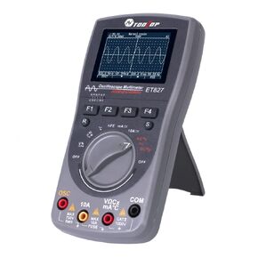 2 in 1 Handheld Oscilloscope Multimeter Digital Signal Generator 2 Channels 40Mhz Bandwidth 200 MSps 6000 Counts DIY and Lab Voltage Current Diode Triode Test
