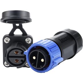 Trolling Motor Plug Receptacle Set, Briidea Marine Boat DC Power Connector Waterproof for Freshwater and Saltwater 12,24,36,48V
