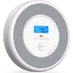 X-Sense Combination Smoke and Carbon Monoxide Detector with Voice Alerts, Smoke Detector Carbon Monoxide Detector Combo with Replaceable Battery, XP0A-SR, 1-Pack