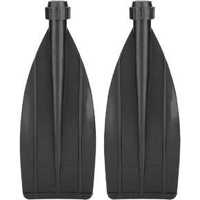 VBESTLIFE Paddle Blade, 1 Pair Kayak Canoe Paddle Blade Leaf Oar Replacement Part Kayak Accessories Black Kayak Paddle Replacement Blade