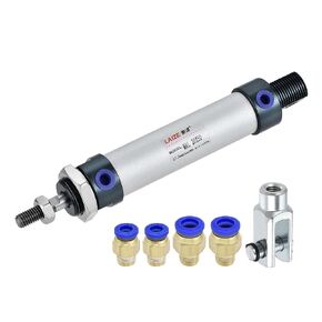 uxcell Pneumatic Air Cylinder 20mm Bore 150mm Stroke with Y Connector and Quick Fittings, MAL 20x150, for Automatic Equipment