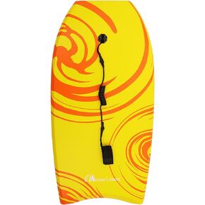 MOON LENCE Body Board for Beach with EPS Core & Wrist Leash 33/37/41" Body Board with Slick Bottom Surfing for Kids Teens and Adults(1 PC) in Kuwait