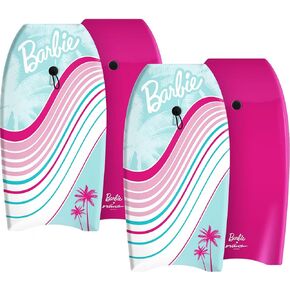Barbie™ Signature 36in Bodyboard by Wavestorm 2-Pack | Graphic top Deck with high Density Slick Bottom | for Kids and Adults |Foam Construction with Accessories | Basic Leash Included