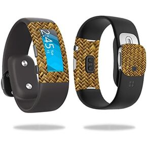 MightySkins Skin Compatible with Microsoft Band 2 Cover Skins Sticker Watch Basket Weave
