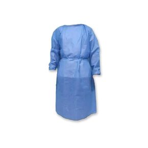Disposable Isolation Gown with Knit Cuff - 10 Pack
