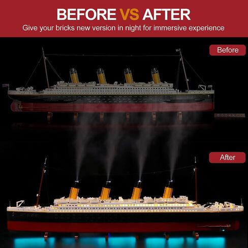DALDED LED Lighting Kit for Lego Titanic, LED Light Compatible with Lego 10294 Building Block Models (Not Include Set) in Saudi Arabia
