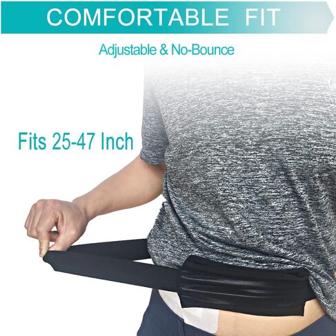Mesh Peritoneal Dialysis Belt Holder PD Catheter Pouch for Feeding Tube J G Peg Tubing Waist Band Fanny Pack Accessories for Men Women Adult Black Pack of 1 in Kuwait