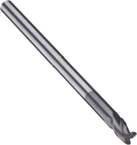 Niagara Cutter 17000063 مطحنة نهاية نصف قطرها من الكربيد، الطول الطويل/الوصول، لمسة نهائية من AlTiN، قطع خشن/تشطيب، 35 درجة، 3 فلوت، 4 أقدام OAL، قطر القطع 0.250 بوصة، قطر الساق 0.250 بوصة، نصف القطر 0.02 بوصة in Saudi Arabia