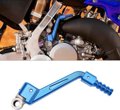 Canitu Blue Forged Aluminum Kick Start Starter Kickstarter Lever Pedal Arm Motorcycle Rod Crank Replacement Part for Yamaha YZ125 1986-2023 for Dirt Bike Off Road Motorcycle in Saudi Arabia