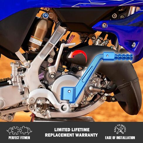Canitu Blue Forged Aluminum Kick Start Starter Kickstarter Lever Pedal Arm Motorcycle Rod Crank Replacement Part for Yamaha YZ125 1986-2023 for Dirt Bike Off Road Motorcycle in Saudi Arabia
