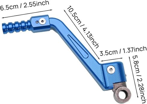Canitu Blue Forged Aluminum Kick Start Starter Kickstarter Lever Pedal Arm Motorcycle Rod Crank Replacement Part for Yamaha YZ125 1986-2023 for Dirt Bike Off Road Motorcycle in Saudi Arabia