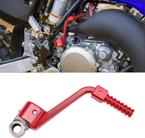 Canitu Blue Forged Aluminum Kick Start Starter Kickstarter Lever Pedal Arm Motorcycle Rod Crank Replacement Part for Yamaha YZ125 1986-2023 for Dirt Bike Off Road Motorcycle in Saudi Arabia