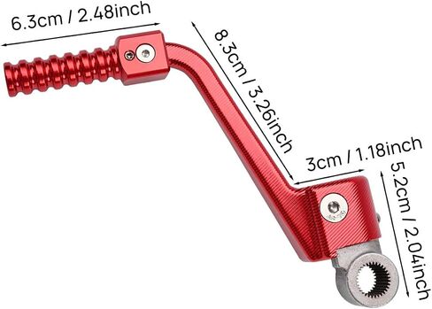 Canitu Blue Forged Aluminum Kick Start Starter Kickstarter Lever Pedal Arm Motorcycle Rod Crank Replacement Part for Yamaha YZ125 1986-2023 for Dirt Bike Off Road Motorcycle in Saudi Arabia