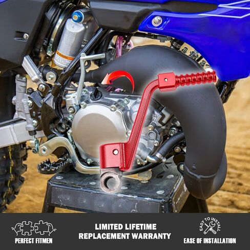 Canitu Blue Forged Aluminum Kick Start Starter Kickstarter Lever Pedal Arm Motorcycle Rod Crank Replacement Part for Yamaha YZ125 1986-2023 for Dirt Bike Off Road Motorcycle in Saudi Arabia
