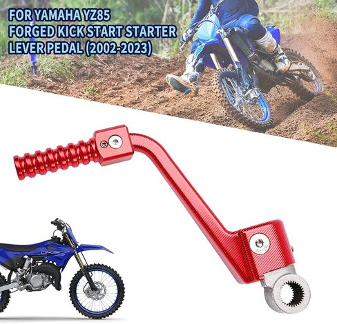 Canitu Blue Forged Aluminum Kick Start Starter Kickstarter Lever Pedal Arm Motorcycle Rod Crank Replacement Part for Yamaha YZ125 1986-2023 for Dirt Bike Off Road Motorcycle in Saudi Arabia