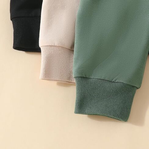 Unisex 3 Pack Pants Baby Boy Girl Drawstring Solid Color Sweatpants Casual Harem Joggers Fall Winter Bottoms Set in Saudi Arabia