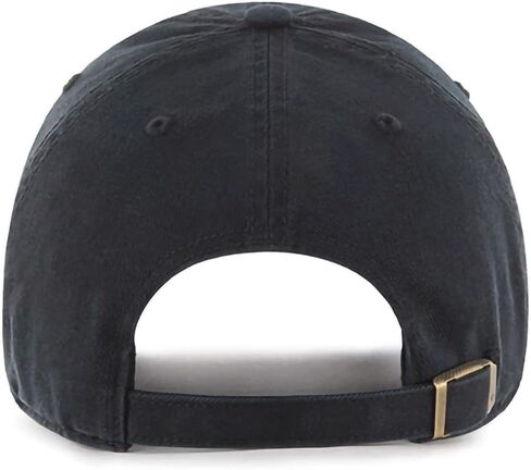'47 MLB Black Black Primary Logo Clean Up Adjustable Strap Hat Cap, Adult One Size Fits All in Saudi Arabia