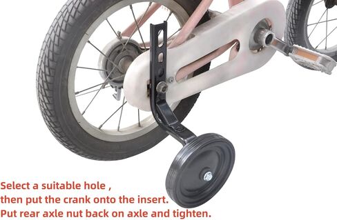 عجلات تدريب الدراجة المطاطية المصنوعة من الحديد للأطفال مقاس 14 إلى 20 بوصة للأطفال والبنات والأولاد (أسود) in Kuwait