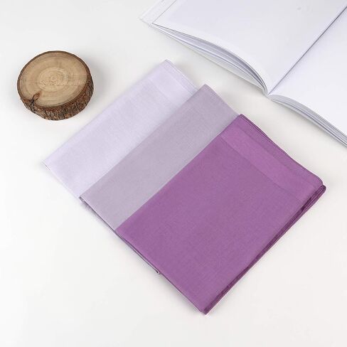 HOULIFE 100% Cotton Women's Men's Handkerchiefs, Solid Stripe Handkerchiefs for Men & Women Soft Cotton Hankies 15.7x15.7 " in Saudi Arabia
