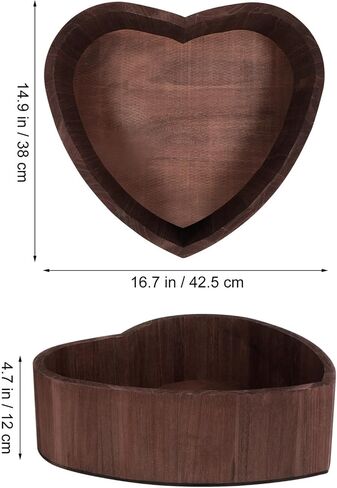 SAFIGLE 1pc Heart Shaped Photography Props Photo Gifts Newborn Photo Props Kids Gift Infant Gifts Baby Posing Case Heart Shaped Baby Basket Photographer Gift Wood Simple Child Baby Clothes in Saudi Arabia