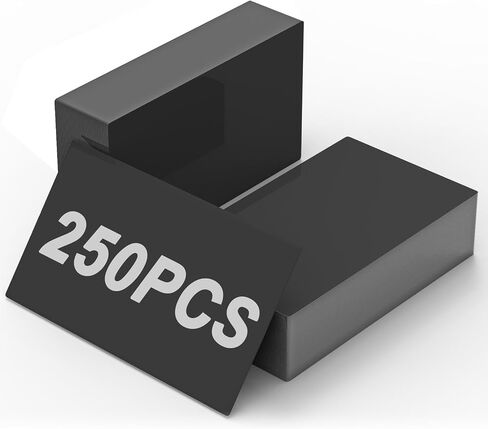 LAKIX Laser Engraving Blanks, 250pcs Black Aluminum Alloy Sheets for CNC Engraving, Laser Crafting, Multipurpose Metal Business Cards. DIY Gift Cards, 85 x 55x 0.2mm Thickness in Saudi Arabia