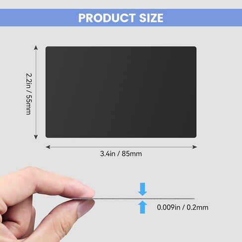 LAKIX Laser Engraving Blanks, 250pcs Black Aluminum Alloy Sheets for CNC Engraving, Laser Crafting, Multipurpose Metal Business Cards. DIY Gift Cards, 85 x 55x 0.2mm Thickness in Saudi Arabia