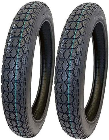 MMG Tire Set: Front 2.50-16 and Rear 2.75-16 Dual Sport Tread for Motorcycles Scooters - Rim 16 Inches in Saudi Arabia
