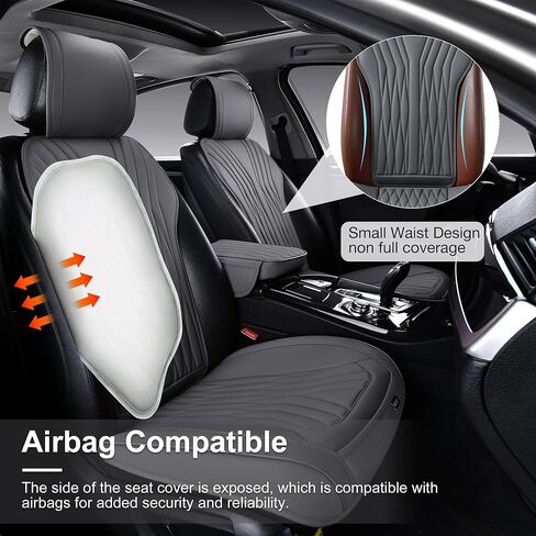 أغطية مقاعد السيارة الأمامية من الجلد الوردي من BWTJF، عبوتان من واقيات السيارات العالمية بدون جوانب للمقاعد الأمامية مع جيب تخزين وأغطية وحدة التحكم المركزية، متوافقة مع 95% من السيارات (سيدان/SUV/بيك أب/شاحنة) in Kuwait