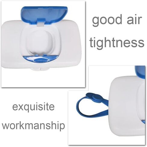 LSTCPGLAI علبة مناديل مبللة للسفر، علبة مناديل مبللة محمولة، علبة مناديل مبللة للأطفال، حامل مناديل بلاستيكية للاستخدام في الهواء الطلق، لون عشوائي in Kuwait