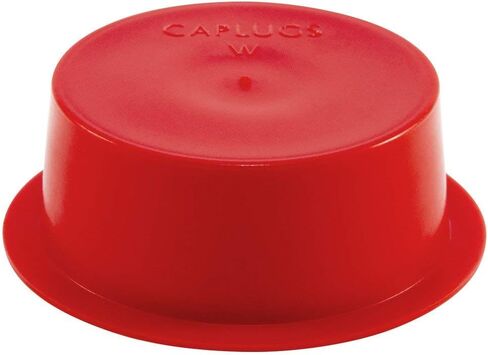 سلسلة Caplugs W-6 W - غطاء بلاستيكي مدبب وقابس مع حواف عريضة 1000 حزمة، أحمر LD-PE، غطاء OD 0.474 بوصة × معرف التوصيل 0.615 بوصة حماية مترابطة وغير مترابطة، إخفاء، تشطيب، طلاء (99191345) in Kuwait