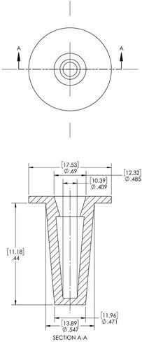سلسلة Caplugs T-5 T - غطاء وقابس بلاستيكي مدبب، 1000 حزمة، أحمر LD-PE، غطاء OD 0.409 بوصة × معرف القابس 0.547 بوصة، إغلاقات واقية، موانع تسرب الغبار والرطوبة، مواصفات MIL، تركيبات SAE، هيدروليكية، إزالة EZ in Kuwait