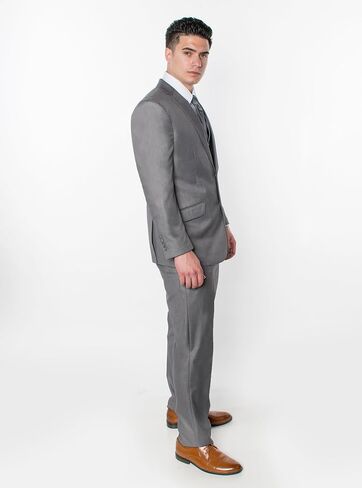 Antonio Uomo Men’s Suit Set – Classic Fit 3 Piece Blazer Single Breasted Jacket Vest Pants for Business Wedding Dress Suits in Kuwait