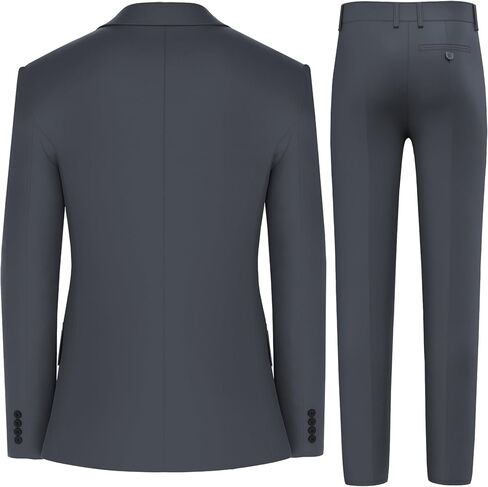 Antonio Uomo Men’s Suit Set – Classic Fit 3 Piece Blazer Single Breasted Jacket Vest Pants for Business Wedding Dress Suits in Kuwait