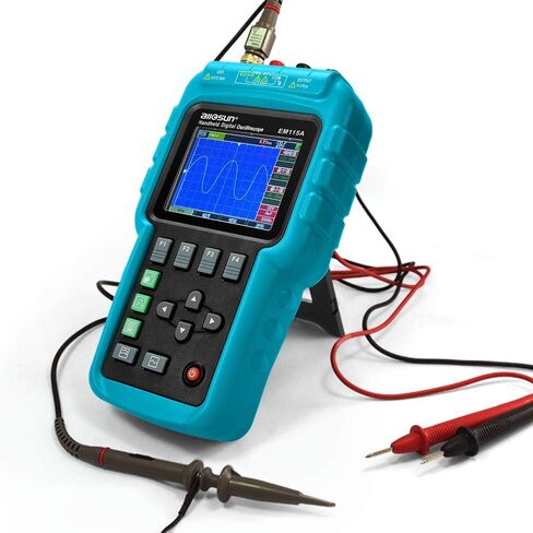 allsun 3 in 1 Digital Oscilloscope Meter Handheld Automotive Diagnostic Lab Scope with USB Computer Interface DMM LED 50MHz 1 Channel,Blue in Kuwait