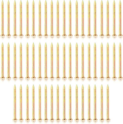 150 قطعة من أظافر الأجهزة الذهبية، أظافر مطلية بالنحاس مقاس 2.16 بوصة، أظافر جدارية للتعليق، أظافر خشبية، أظافر التسقيف، أظافر طويلة، أظافر جدارية in Kuwait