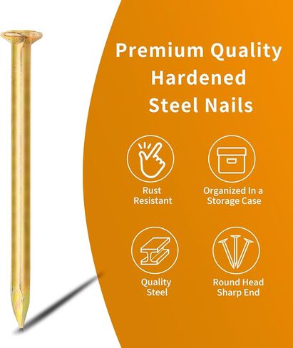 150 قطعة من أظافر الأجهزة الذهبية، أظافر مطلية بالنحاس مقاس 2.16 بوصة، أظافر جدارية للتعليق، أظافر خشبية، أظافر التسقيف، أظافر طويلة، أظافر جدارية in Kuwait