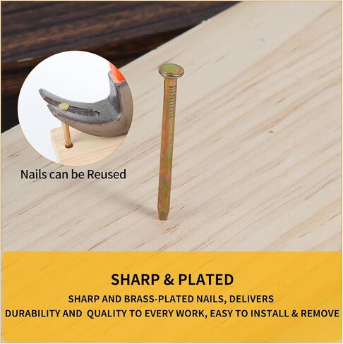 150 قطعة من أظافر الأجهزة الذهبية، أظافر مطلية بالنحاس مقاس 2.16 بوصة، أظافر جدارية للتعليق، أظافر خشبية، أظافر التسقيف، أظافر طويلة، أظافر جدارية in Kuwait