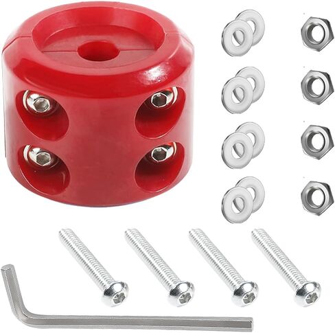 GLSOWEE Rubber Winch Stopper, Rubber Hook Stopper Winch Cable Line Saver, Winch Cable Hook Stopper with Stainless Steel Screws and Nuts for Trucks ATV UTV SUV Quick Installation Tools in Saudi Arabia