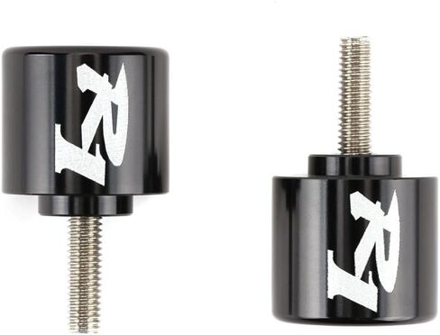 دراجة نارية بار ينتهي CNC مكبات المتزلجون قبضة اليد المقود نهاية قبعات ل YZF-R1 1998-2012 SPB019 in Kuwait