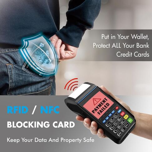 CARSLIFE RFID Blocking Card 5 Pack Contactless NFC Bank Debit Credit Card حامي مانع للمحفظة بأكملها ودرع المحفظة للرجال والنساء تصميم النمر in Kuwait