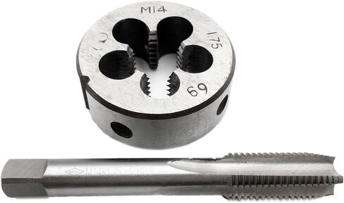 IBVIBV HSS M14 x 1.75mm Tap and M14 x 1.75mm Die Set Metric Thread Right Hand in Saudi Arabia
