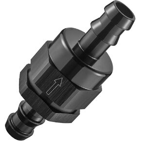 EVIL ENERGY 5/8" Check Valve, One Way Non-Return Valve Fitting Aluminum Black in Kuwait
