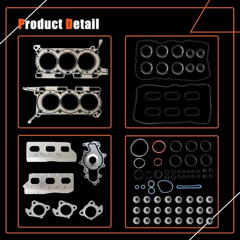 مجموعة حشية رأس الأسطوانة من AUCERAMIC VS50993R متوافقة مع 2017-2020 Ford F-150 2018-2022 Ford Expedition لـ 2018-2023 Lincoln Navigator 3.5L V6 in Kuwait