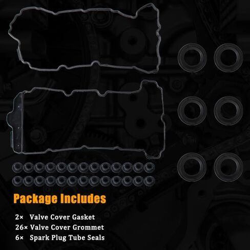 مجموعة حشية غطاء صمام المحرك VS50888R من AUCERAMIC مناسبة لسيارة Chevy Equinox Caprice Colorado Impala لـ GMC Acadia Canyon Terrain لكاديلاك CTS ATS لـ Buick Enclave Lacrosse 3.0L 3.6L in Kuwait