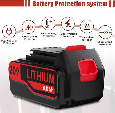 7.5Ah Replacement for Black and Decker 20V Lithium Battery Compatible for Black Decker 20V Battery LBXR20 LBX20 LB20 LB2X4020-OPE LBXR20B-2 LST300 LST220 2Packs in Kuwait